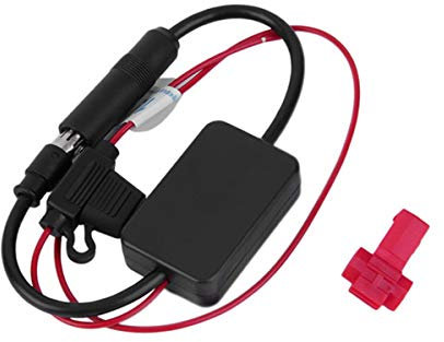 GOFORJUMP Universal Autoradio Antennen Auto Auto FM Antennenverstärker Signalverstärker Booster 12 V Radio FM für M/Arine Auto Fahrzeug Boot