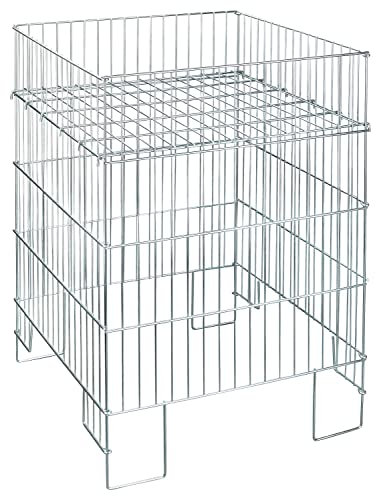 Vitaerc Aktionskorb 55x55x80 cm, faltbar, höhenverstellbar, Metall, Rechteckig, für Aktionen, Verkauf, Präsentation, Lagerung