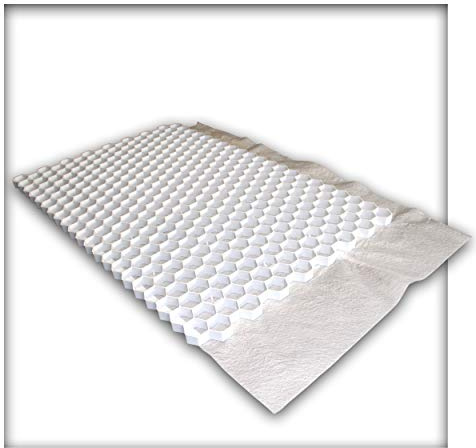 EuroGravel Kiesgitter Bodenwabe für Gartenkies Zierkies u.Splitt Wabenmatte Antiunkrautvlis 17 Platte (15,3 m²)