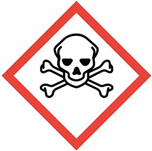 easydruck24de Gefahrstoffaufkleber GHS06: Sehr Giftig 20 cm - hin609