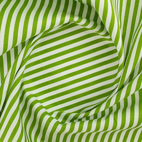 ALMACENES CASA ANGEL Tela Raya ALGODÓN Ancho 150cm por Metros. Textura Muy Suave, Agradable Y CÓMODA. (Pistacho, 1 Metro)