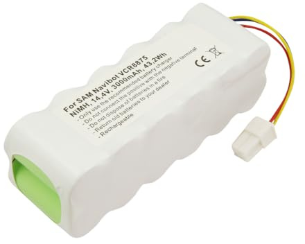 Akku für Samsung Navibot SR8855, VCR8845, VR5000, Airfresh, wie VCA-RBT20, 14.4V, 3000mAh, NI-Mh