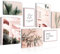Novart- Tableau Décoration Murale- Good Day- Modern- Decoration Chambre Salon- Prêt à être Accroché- 7 Cadres de 30x40 & 20x30 cm- Rose- N001071a
