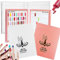 SUQ 2pcs Nail Display Books, 216+120 Colors Nail Display Chart, Professional Salon Nail Color Swatches, Practice Card Design Board, for DIY Nail Polish/Color Card Board/Nail Salon (Nails not included)