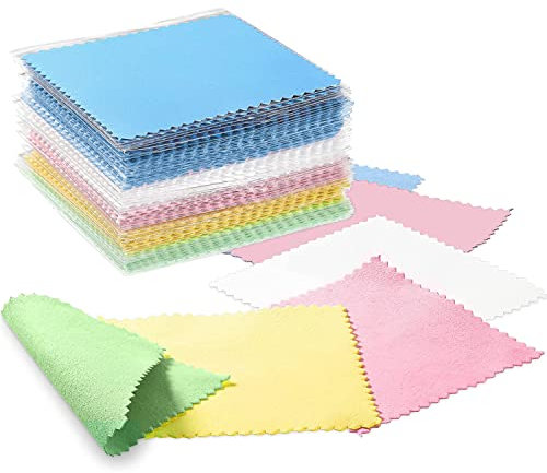 Chiffon de Nettoyage Bijoux,Silver Cloth Chiffon pour l'argenterie, Chiffon de polissage Jaune Antirouille et anti-oxydation Chiffons de nettoyage pour bijoux pour perle sterling Or Platine et Argent