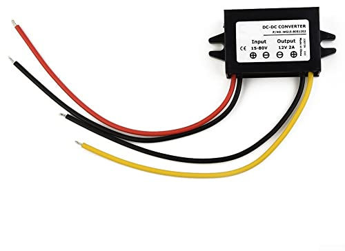 HpLive DC DC 15V-72V 18V 24V 36V 48V 60V zu 12V Spannungswandler 2A 60W Converter Stepdown Netzteil, Transformator Wandler Konverter Trafo Adapter
