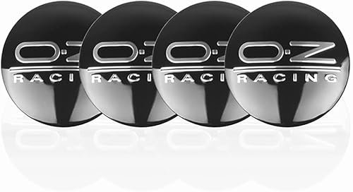 PREWIZ 4 Stück Nabendeckel für OZ Racing 56mm, Radnaben-Mittelabdeckungen Nabenkappen Felgendeckel Radnabenkappen, Wheel Caps Ersatz für Autozubehör Verwendet