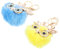 GALPADA 2Pièces Porte-clés Animaux Hibou Peluche Pendentif Décoratif pour Sac et Clé Accessoire Pratique