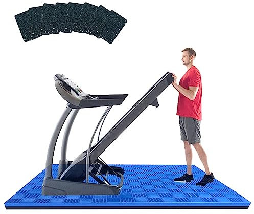 WORDFUN Home Bodenschutz Bodenmatte, Antirutschmatte, Fitnessgerätematte, Laufband Matte, Trainingsmatte, Antivibrations, Schalldämmend, Übungsmatte Für Heimtrainer, Crosstrainer, Rudergerät