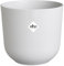 Elho Jazz Round 23cm - Vaso per Piante da Interno - Struttura Unica - 100% Plastica Riciclata - Bianco/Silky White