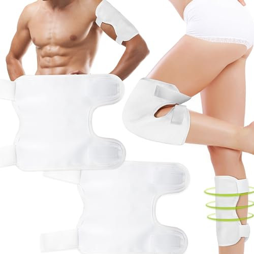 2er-Pack Rizinusöl-Packung, Flanell-Rizinusöl-Bio-Packung gegen Knie-Waden-Entzündungen, waschbare wiederverwendbare Schilddrüsen-Rizinusöl-Patch-Sets gegen Öllecks (Kniepolster)