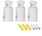 CWOQOCW 3 X Mount For Heated Towel Rail In White, Replacement Towel Rail Radiator Brackets Heated Wall Fixing Mounting White For Straight And Bent Radiator