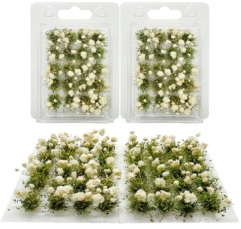 Woohome Flower Grass Sandtischset Blume Modellbau Terrain Model Kit für Miniaturlandschaften, Flower Grass,Sandtisch Themenmodelle, Landschaftsmodell (Stil 2-3)