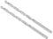 CoCud Extra Long High Speed Steel Twist Drill Bits, 6.5mm Diameter 160mm Length, Straight Twist Jobber Drill Bit - (Applications: for Metal Woodwork Plastic Aluminum), 2-Pieces