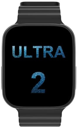Reloj inteligente T800 Ultra 2 2023 para hombres y mujeres, 2.3 pulgadas, pantalla táctil completa, monitor de salud, llamadas BT (negro)