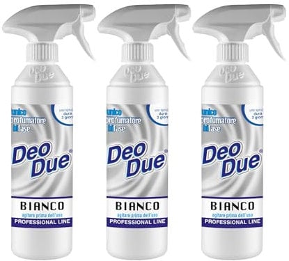 Cubex Professional |Kit 3 Deo due weiß, zweiphasiger Raumduft 500 ml von hoher Qualität für Innen, Außen und Reinigung, ideal für Vorhänge, Stoffe und Räume, die von Haustieren bewohnt werden