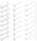 FDCGAS nose piercing -24pcs Klar Piercing Retainer,Unsichtbares Plastik Klar Piercing Set,16G18G20G Nasenseptum Knorpel Tragus Ohrringe,Nasenstecker zum Verdecken von Piercings für Schule und Arbeit