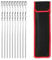 Antihaftbeschichtete Grillspieße aus Metall, wiederverwendbar, Edelstahl, Grillspitze, Geschenk für Grillliebhaber, Grillspieße, Bambus, 6 Stück