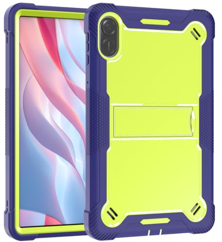 CasurvivePro Custodia per tablet iPad Pro 13 (2024) 13 pollici, cover con supporto integrato per custodia ibrida robusta e resistente agli urti (giallo-verde+navy)