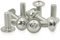 Schrauben M6, 20 Stück Linsenkopfschrauben Edelstahlschrauben M6 x 20mm A2 V2A 304 Rostfrei, MeHurr Innensechskant(ISK) Schrauben mit Flansch, Maschinenschrauben ISO7380-2, Schraube Vollgewinde