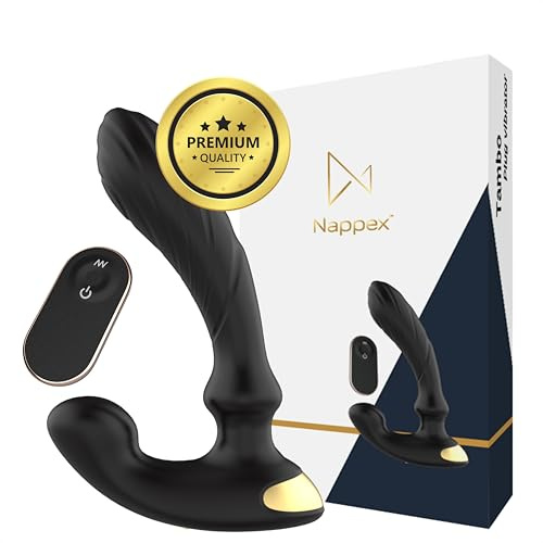 Stimulateur Prostate - Nappex Tambo - Masseur Vibrant - Vibromasseur Homme | Masseur prostate double moteur, silicone souple, charge USB magnétique, facile à nettoyer, maintien stable