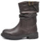 IF Stivali Stivaletti Anfibi Biker Motociclista Arricciati Caviglia Con fibia Da Donna G680 Brown N.40