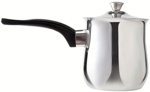 Haowul Türkische Kaffeekanne Aus Edelstahl, Cezve Briki Ibrik, Griechisch-arabische Kaffeemaschine, Universeller Butter- Und Milchwärmer, Kleiner Saucentopf