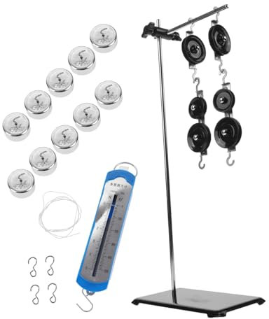 Flaschenzugsystem 1 Satz aus Kunststoff und Eisen für Physik Lehrmaterial