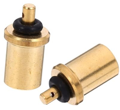 OSALADI 2pcs Brass Gas Refill Adapter Bottle Connector Camping Stove Hose Adapter for Outdoor Hiking and Camp Kitchen Equipment 0.45cm Diameter