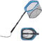 FLISSA Floating Fishing Net, Foldable & Extendable Fishing Landing Net, Fishing Pond Net with Durable PVC Coated Mesh, Telescopic Fishing Net for Catching Fish, Crap, Trout
