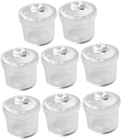 JUMPLAWN 8stücke Miniatur Candy Jar Modelle Teiliges Puppenhaus Dekoration Realistische Süßigkeiten Dosen Mikrolandschaft Zubehör Hochwertige Handwerkskunst Für Kreative Spielwelten