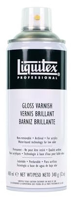 Liquitex Professional - Barniz en spray transparente Brillante, 400 ml