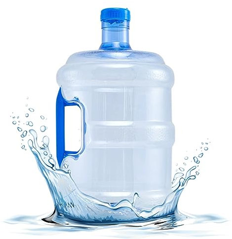 Weduspaty Bouteille d'eau de 5 litres, Puche à Eau de 10L avec poignée qualité Alimentaire Fuite Transparente sans Odeur scellée pour la Maison extérieure