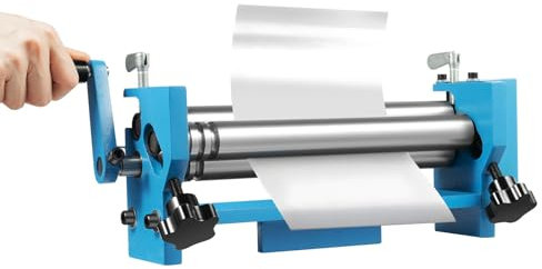 Drei-Walzen Rundbiegemaschine, 48X17X17.5CM Biegemaschine, Rundbiegegerät zur Blechbearbeitung, 32mm Präzisionsarbeiten Biegegerät für Metall