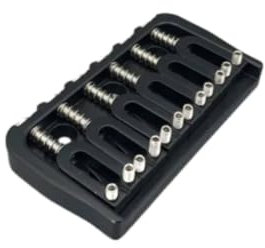 Feste Gitarrenbrücke, Metall-Hardtail-Brücken, für 6 Saiten, Stratocaster, Tele-Stil, E-Gitarre, Ersatzteile (schwarz)