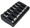 Ponte fisso per chitarra, ponti hardtail in metallo, per chitarra elettrica Stratocaster a 6 corde, parti di ricambio (nero)