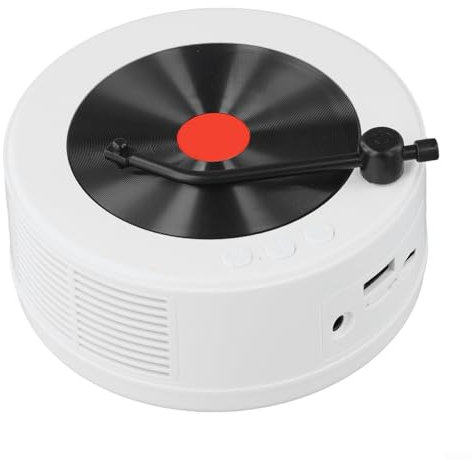 Homeponnew Radio FM de style vintage avec Bluetooth intégré, lecteur de musique multifonction (AUX/USB/carte TF), système audio stéréo portable, batterie longue durée 1500 mAh pour intérieur/extérieur