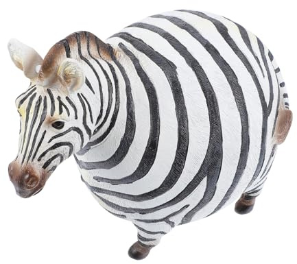ULTECHNOVO Zebra Dekoration aus Kunstharz, 1 Stück, Weiß Schwarz | Filigrane Tischfigur für Zuhause, Tierornament im Design, Geeignet als Geschenk