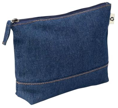 MidOcean Style Pouch Denim Recycled Cosmetic Bag (One Size) (Blue)