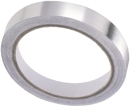 TA-VIGOR 10mm Aluminium Foil Tape Single Sided Conductive High Temperature | HVAC Duct Tape for Sealing & Patching, Conductive, Flame Retardant, Waterproof for Hot / Cold Air Ducts, Metal Repair
