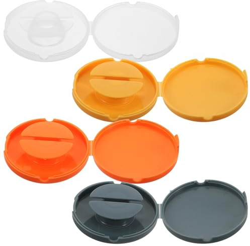 TOBBOMEY 4 pezzi Avvolgicavo Portatile per Gestione Fili Organizer per Fili di Ricarica e Trasmissione Design Compatto e Giallo Blu Trasparente Arancione per Uso Quotidiano e Viaggi