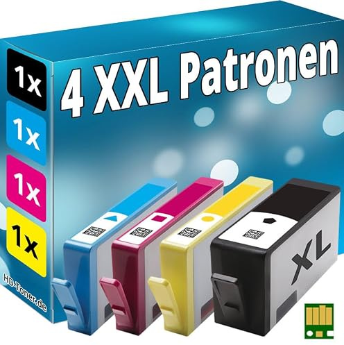 Inkadoo 4X Tinte Patronen kompatibel für HP 920 OfficeJet 6000 6500A 7000 7500A E710a E710n E709