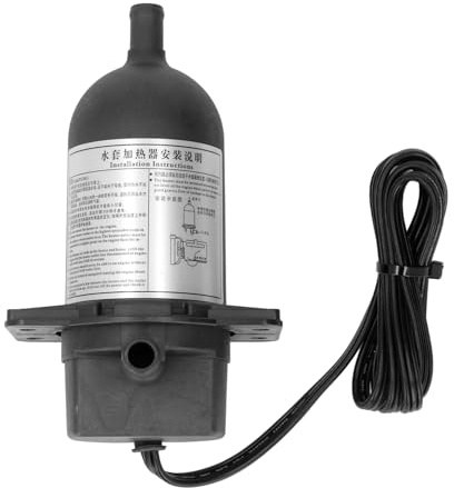 RASTKY Réchauffeur D'eau Moteur Préchauffeur Efficace 2 KW pour Générateur Thermostat Chauffage du Liquide de Refroidissement 240 V, Large compatibilité pour Divers Moteurs avec une Cylindrée de