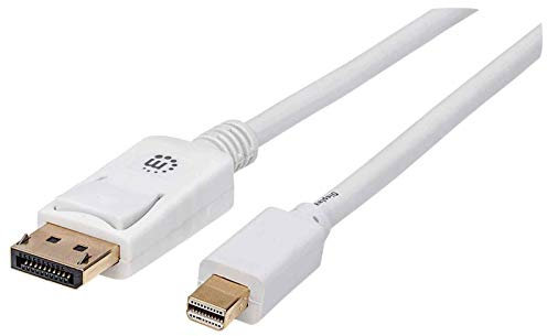 Manhattan Mini DisplayPort Cable - Cable para Home Cinema, Blanco