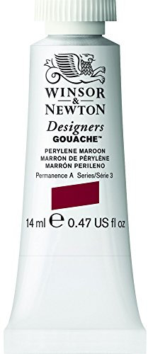 Winsor & Newton 0605507 Designers Gouache - Pintura artística, tubo de 14 ml, opaco, pigmentos , perileno castaño