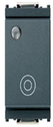 Vimar Serie Idea – Pulsante 1 polo Contatto aperto 10 A Generico luminoso Grigio