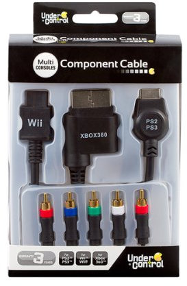 Under Control Cable Component Multi-Consoles PS3/PS2/Wii/Xbox360