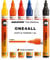 Molotow One4All 227HS Acryl Marker Basic-Set 1 (4,0 mm Strichstärke, hochdeckend und permanent, UV-beständig, für fast alle Untergründe) 6 Stück sortiert