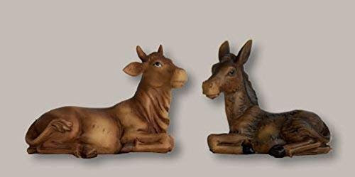Ochs und Esel, 2tlg, für 12-13cm Figuren