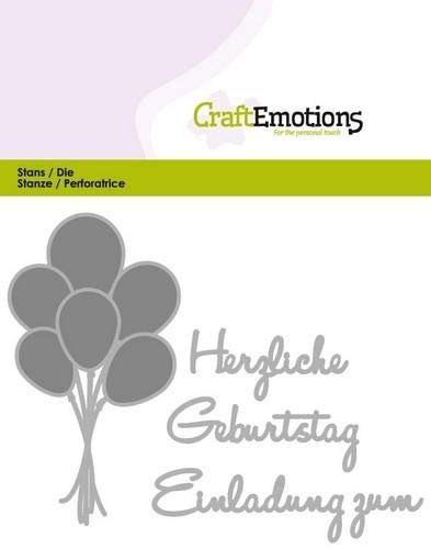 Stanzschablone - CraftEmotions - Text - Herzlichen Geburtstag